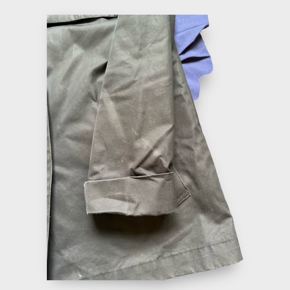 Everlane Short Swing Trench Coat Black Double Breasted Button Front Size M - Picture 8 of 11